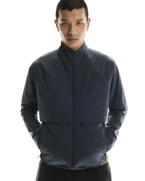 Men's On Running Weather Jacket Insulated in Navy I Eclipse