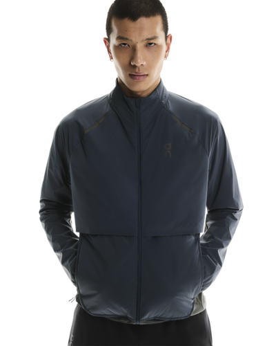 Men's On Running Weather Jacket Insulated in Navy I Eclipse