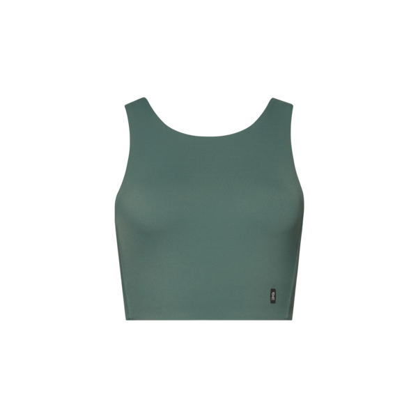 Women's On Running Core 2-in-1 Crop in Olive