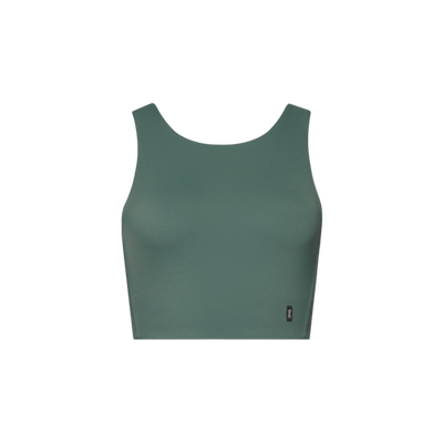 Women's On Running Core 2-in-1 Crop in Olive