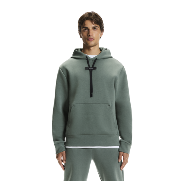 Men's On Running Olive Focus Tech Hoodie