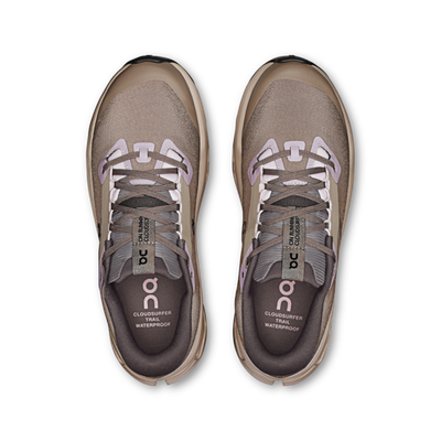Women's On Running Cloudsurfer Trail 2 Waterproof in Cinder I Desert
