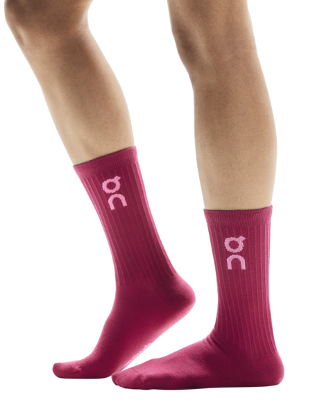 Unisex On Running Logo High 3-Pack Socks In Orchid I Comet