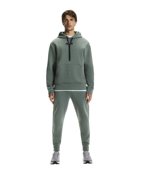 Men's On Running Olive Focus Tech Hoodie & Tech Focus Sweatpants Tracksuit Set