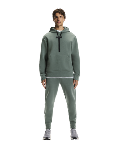 Men's On Running Olive Focus Tech Hoodie & Tech Focus Sweatpants Tracksuit Set