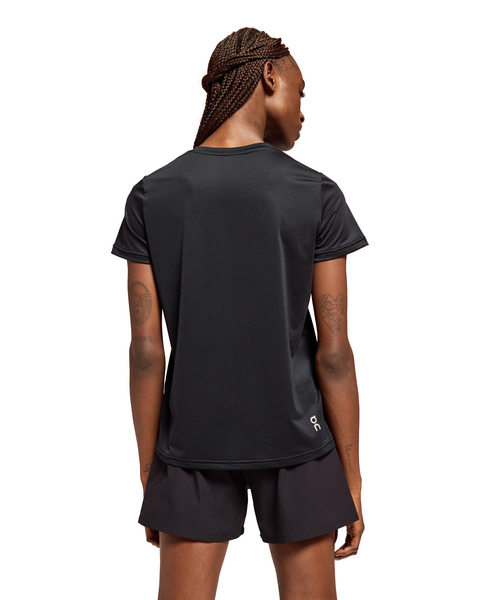 Women's On Running Core Black Short Sleeve T Shirt