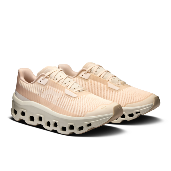 Women's On Running Cloudmonster Void Trainers in Dew I Ivory