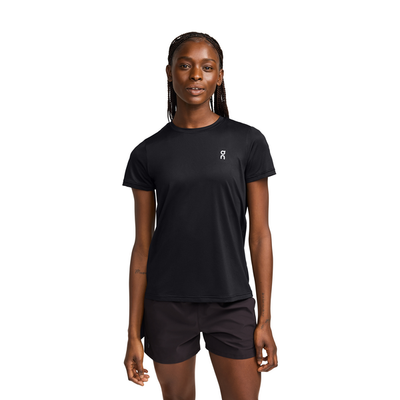 Women's On Running Core Black Short Sleeve T Shirt