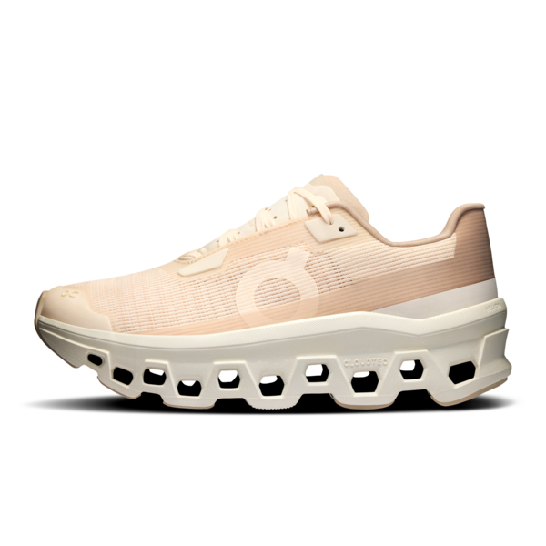 Women's On Running Cloudmonster Void Trainers in Dew I Ivory