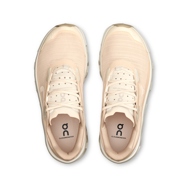 Women's On Running Cloudmonster Void Trainers in Dew I Ivory