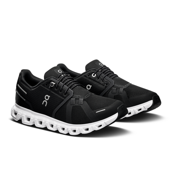 Women's On Running Cloud 6 Black White Trainers
